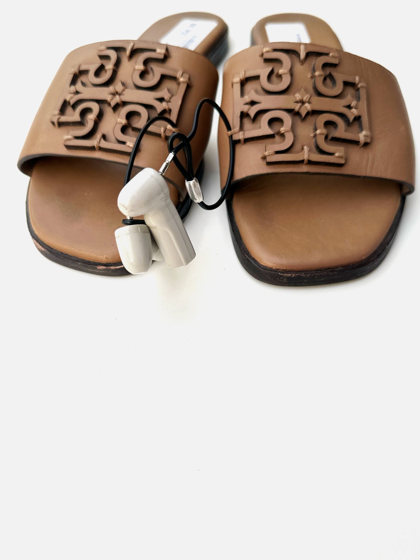 Tory Burch Ines brown leather sandal sz 7