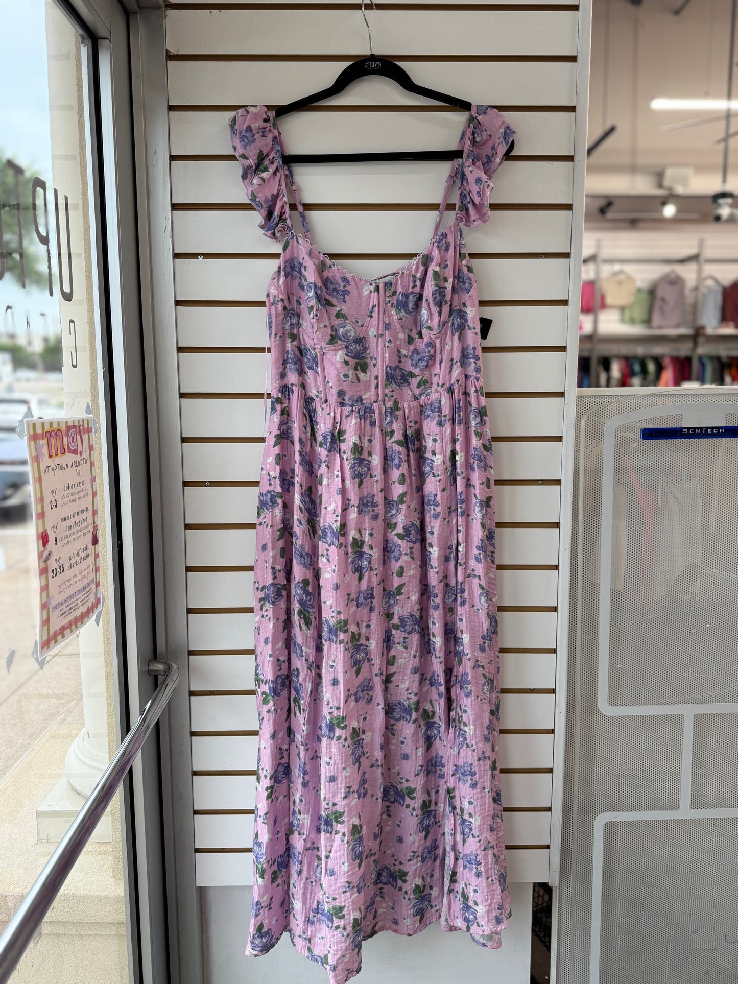 RESERVED ASTR floral tie back dress size XL