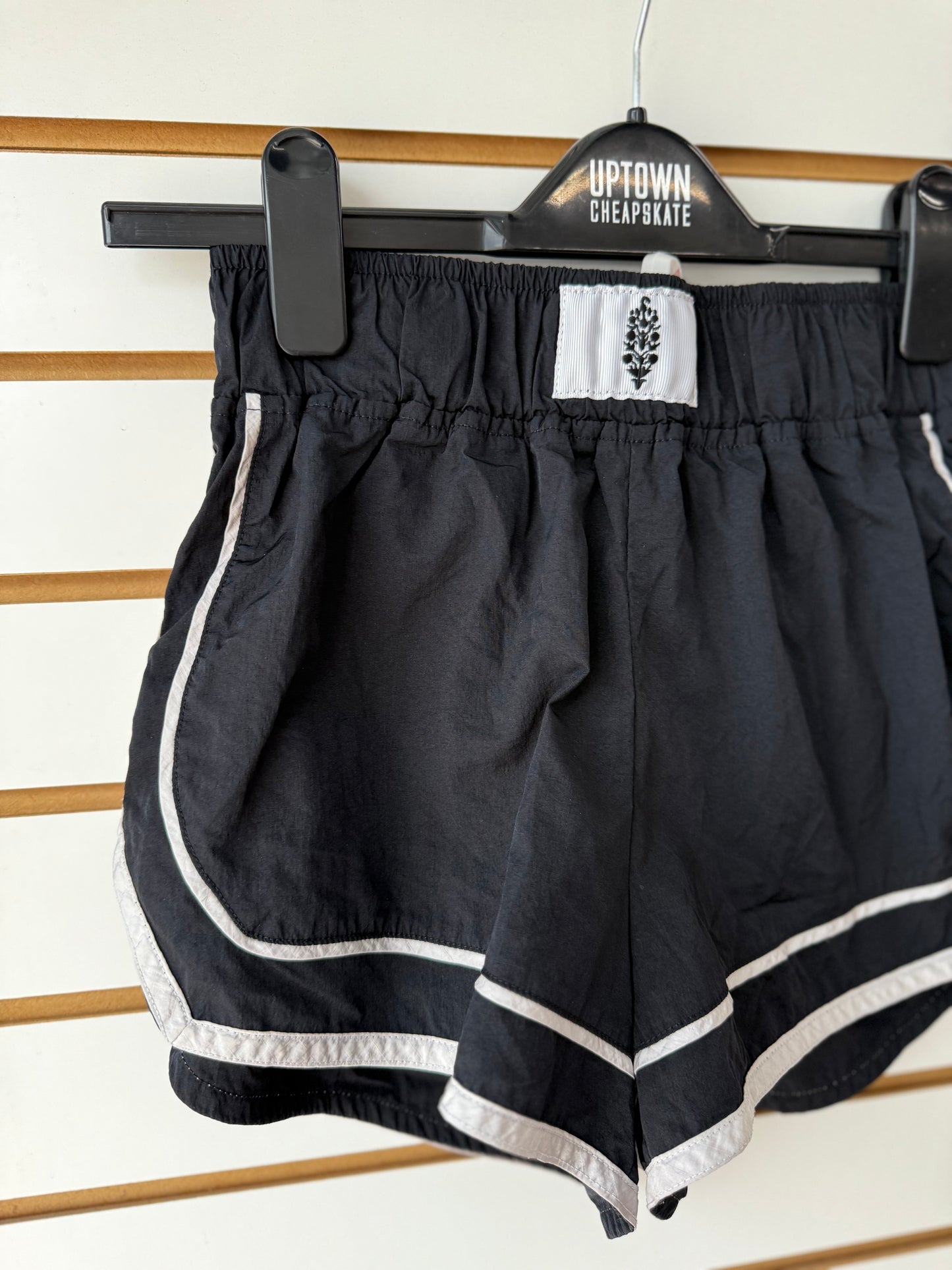 Free People Movement varsity blues black shorts size XS