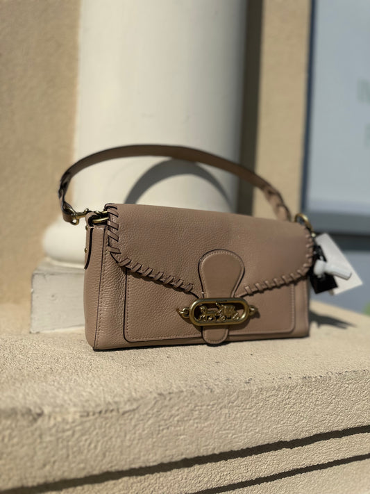 Coach Jade leather whipstitch crossbody bag