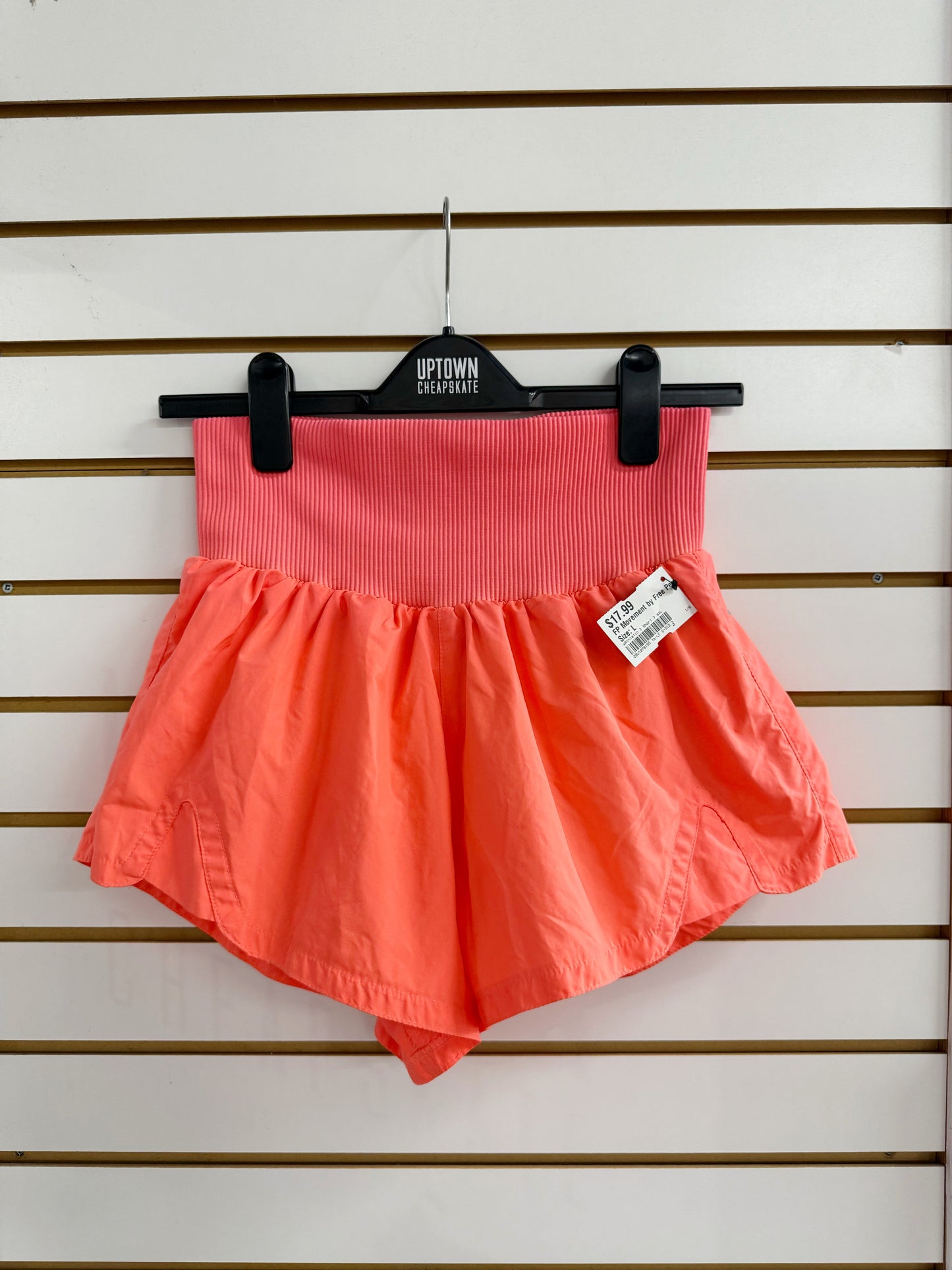 Free People Movement Carpe Shorts neon pink color sz Large
