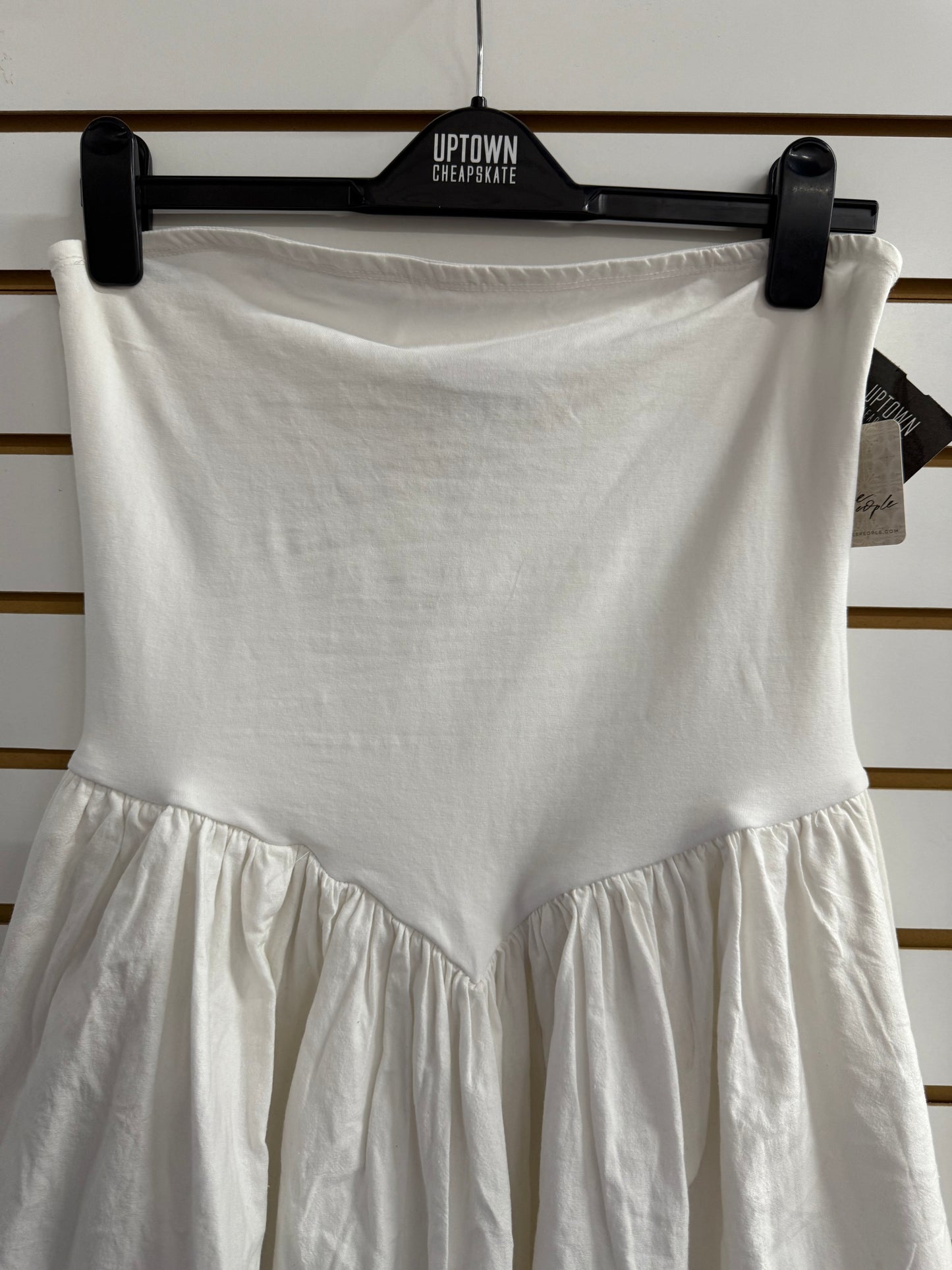 NWT Free People Onda white tube top dress size medium