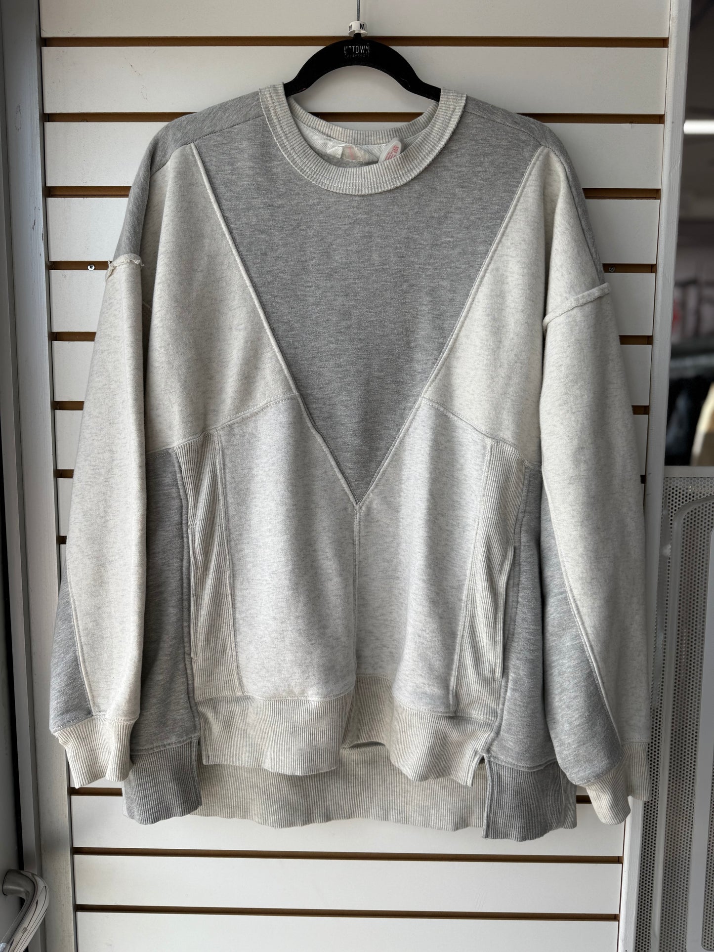 Free People Movement gray pullover size medium
