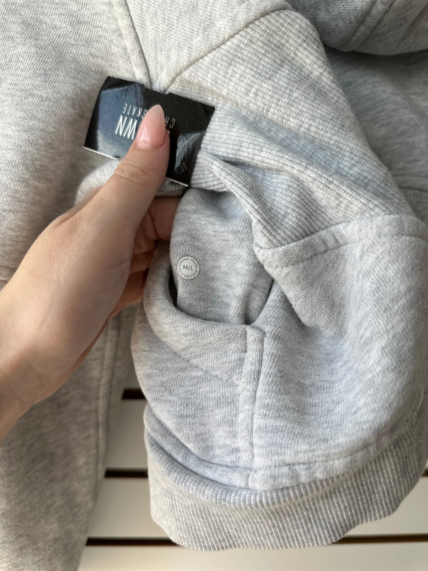 Lululemon gray scuba half zip hoodie size M/L