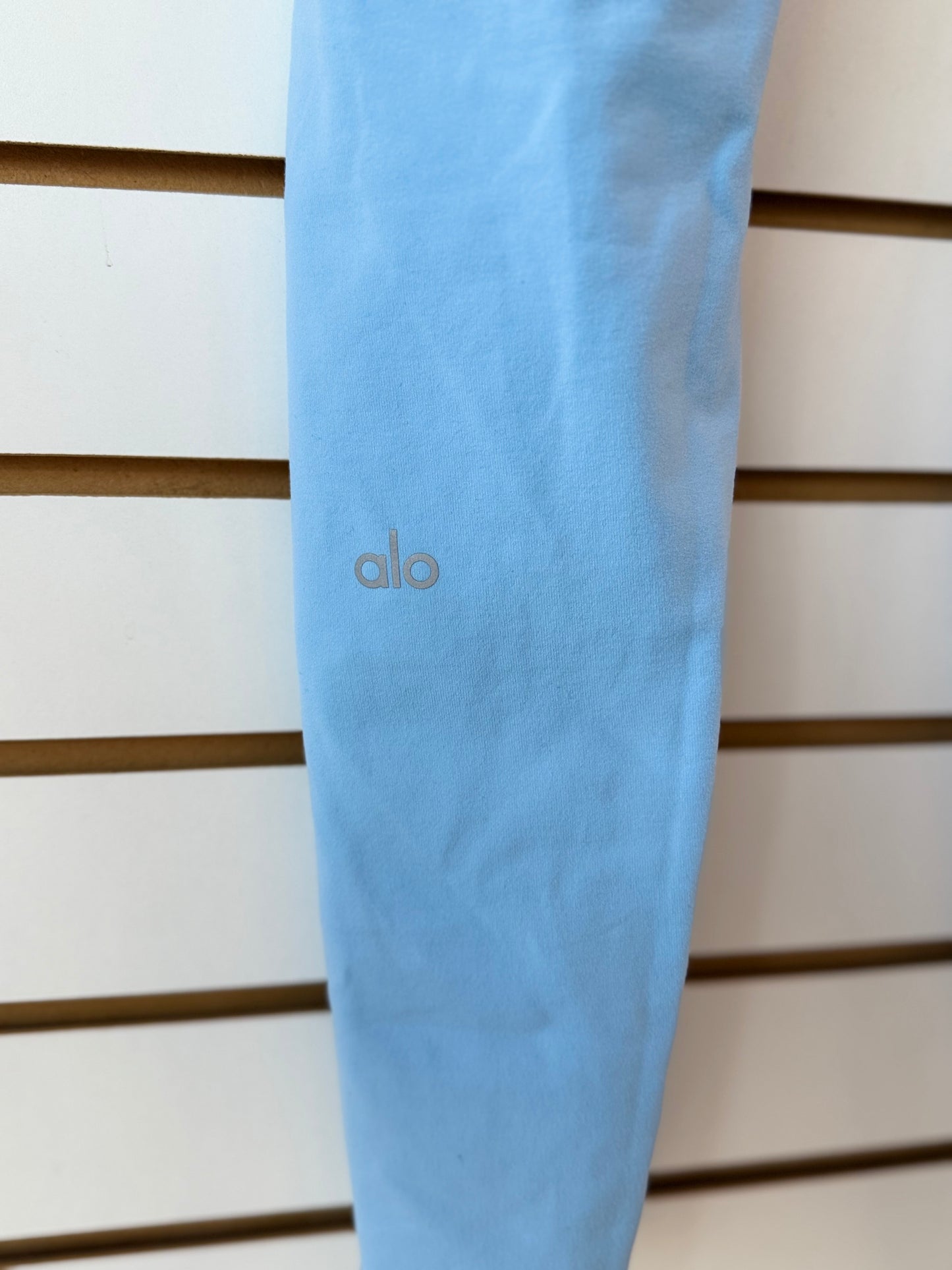 ALO Yoga light blue high waist airbrush leggings sz XS