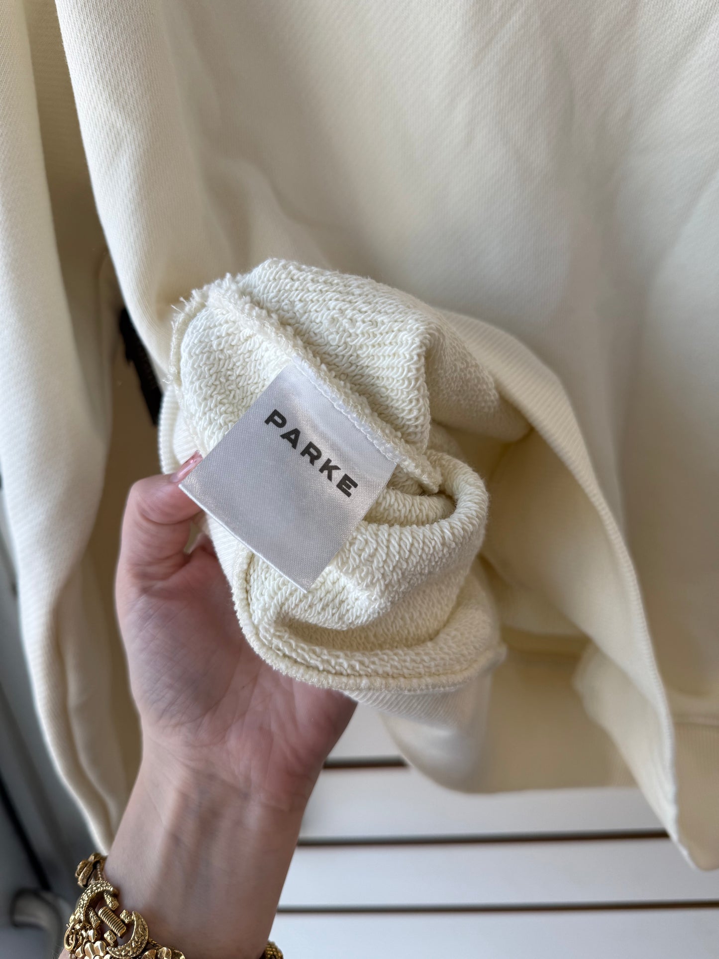 Parke cream mock neck size L/XL