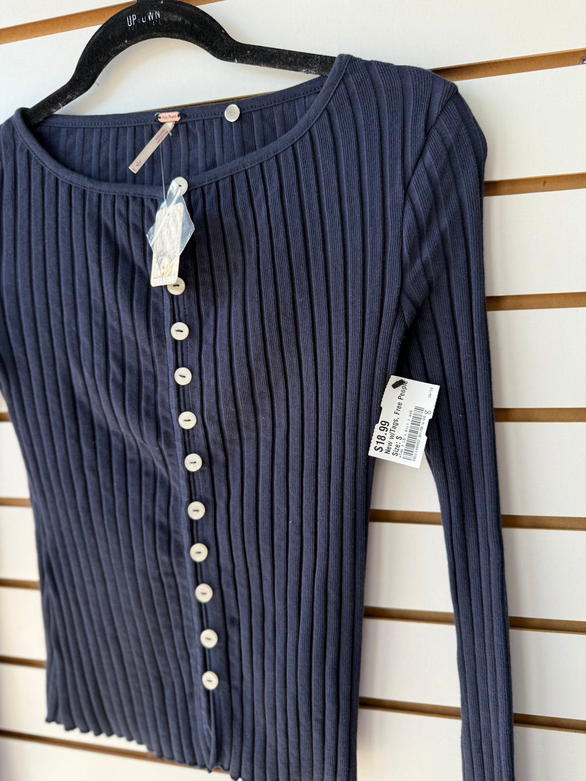 NWT Free People navy long sleeve size small