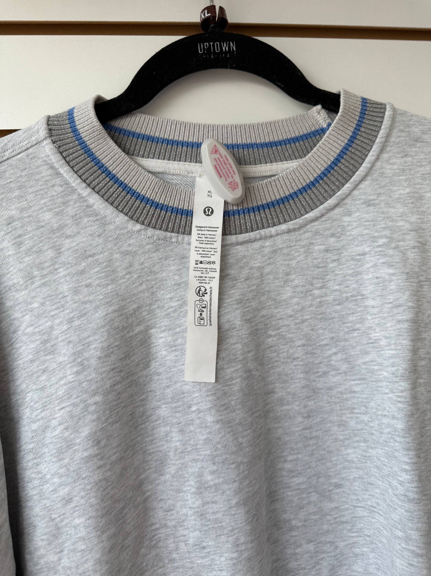 Lululemon perfectly oversized ringer crewneck size XL