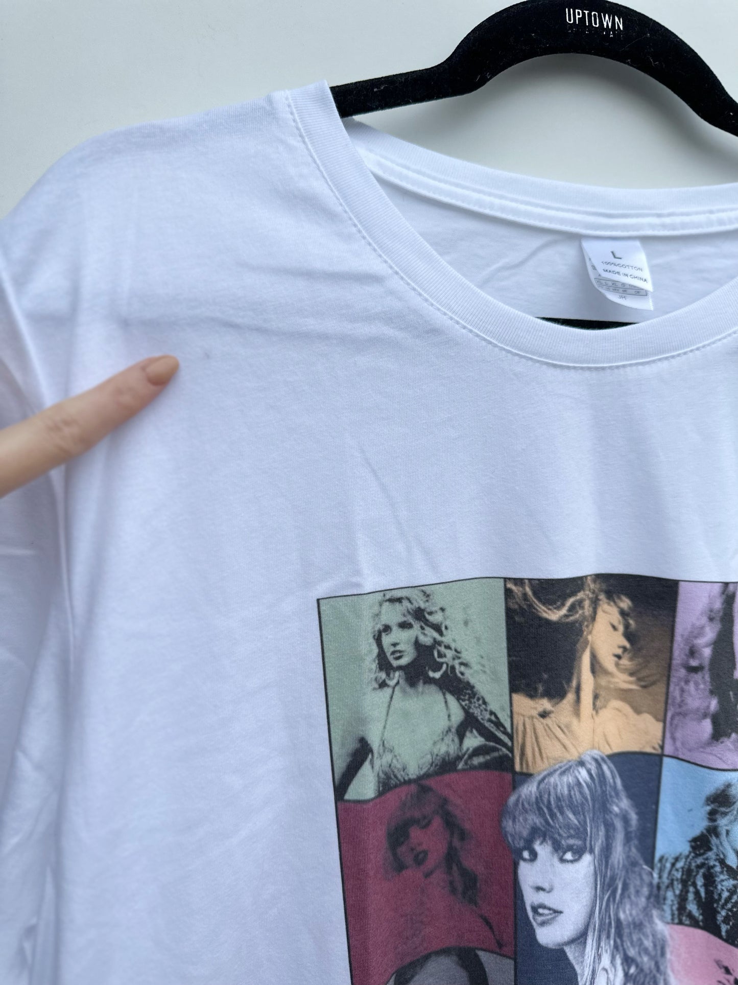 Taylor Swift The Eras Tour white tshirt (large)