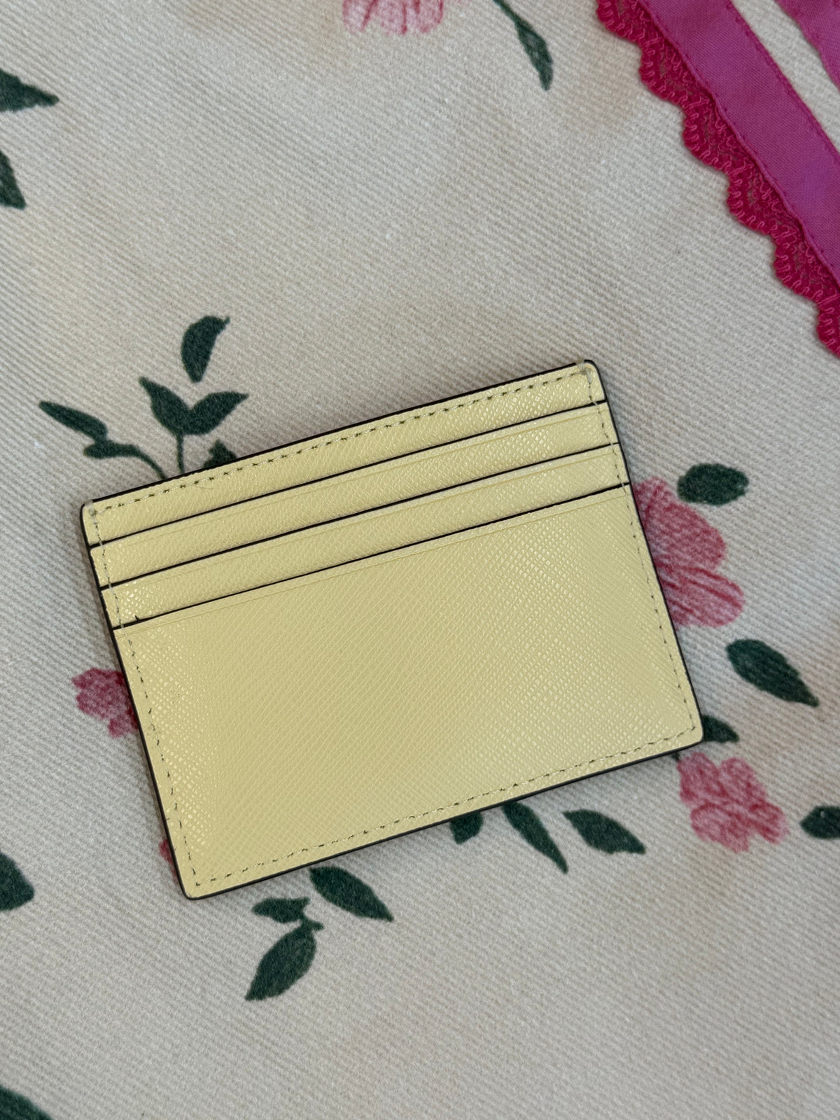 Kate Spade yellow cardholder