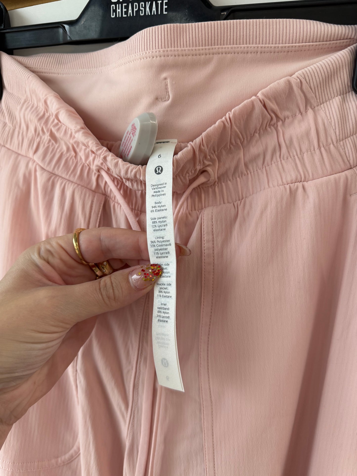 NWT Lululemon beyond the studio lined jogger size 6