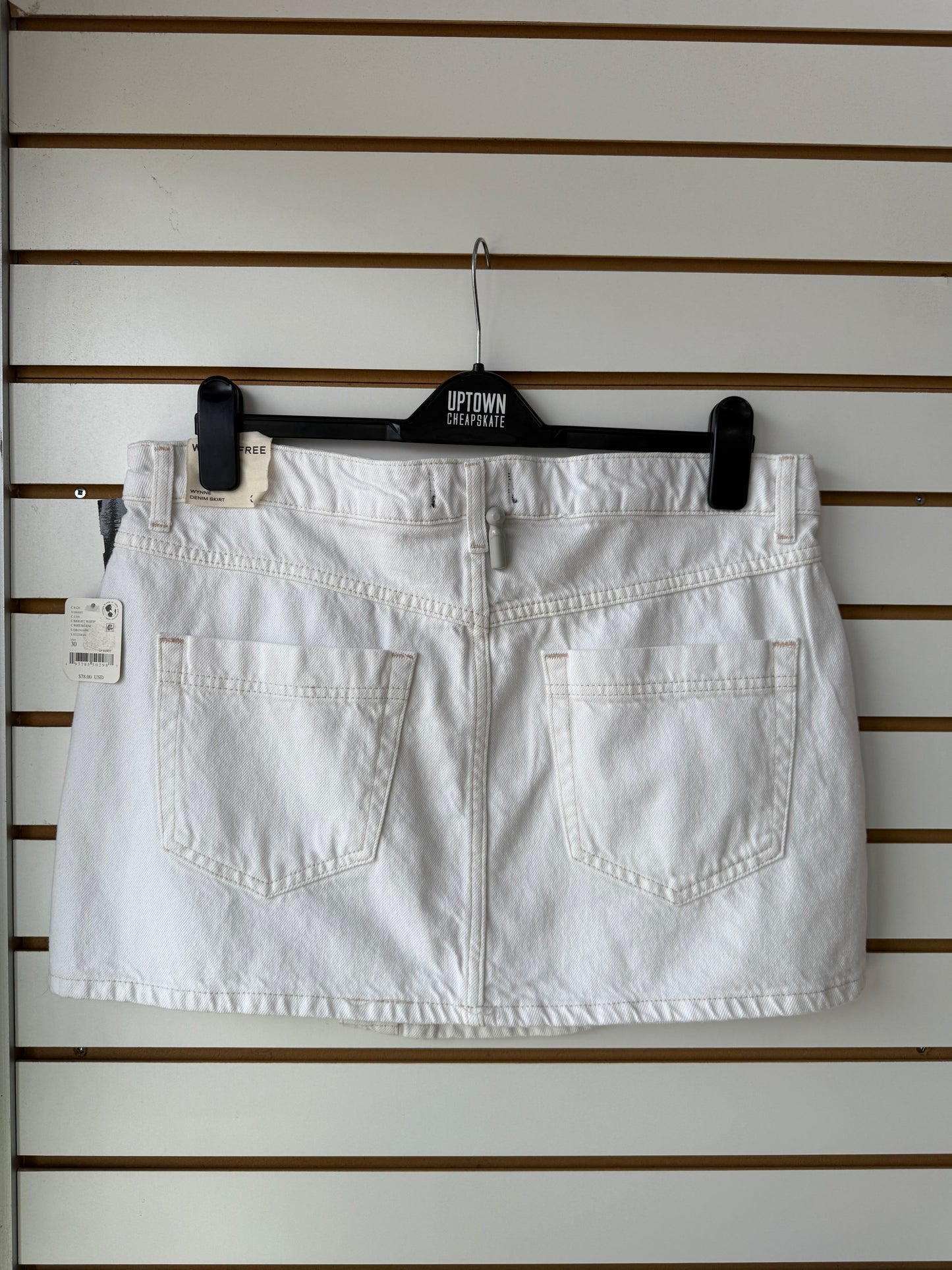 NWT Free People Wynne white skirt size 30