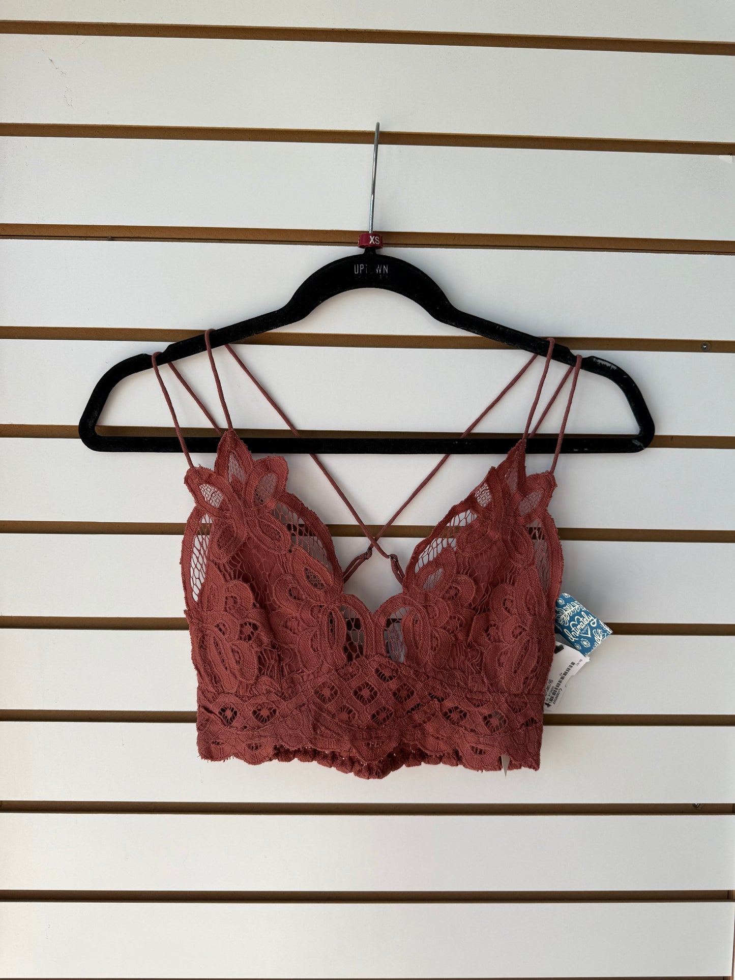 NWT Free People Intimately Adella copper bralette sz XS