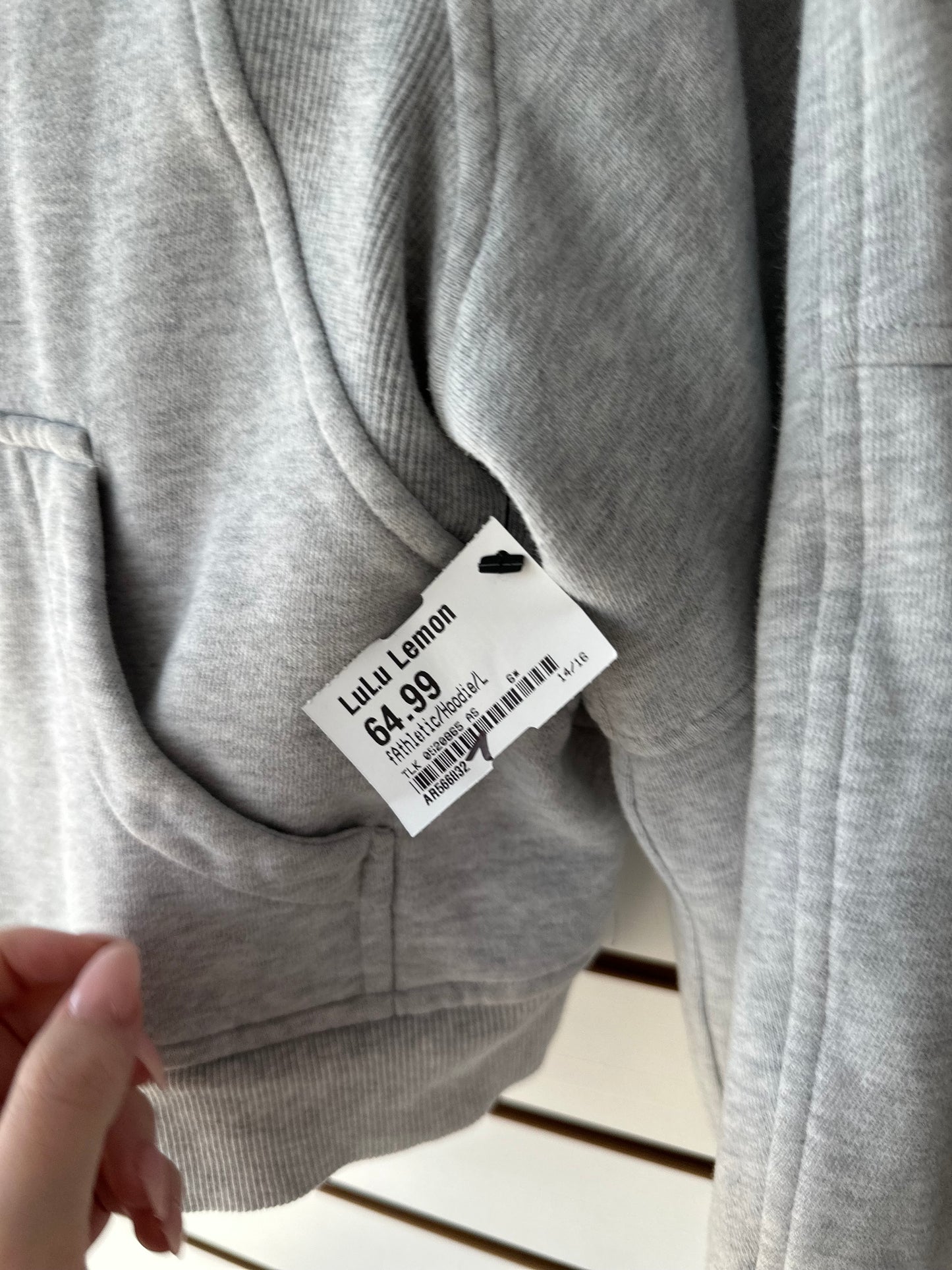 Lululemon gray scuba half zip hoodie size M/L