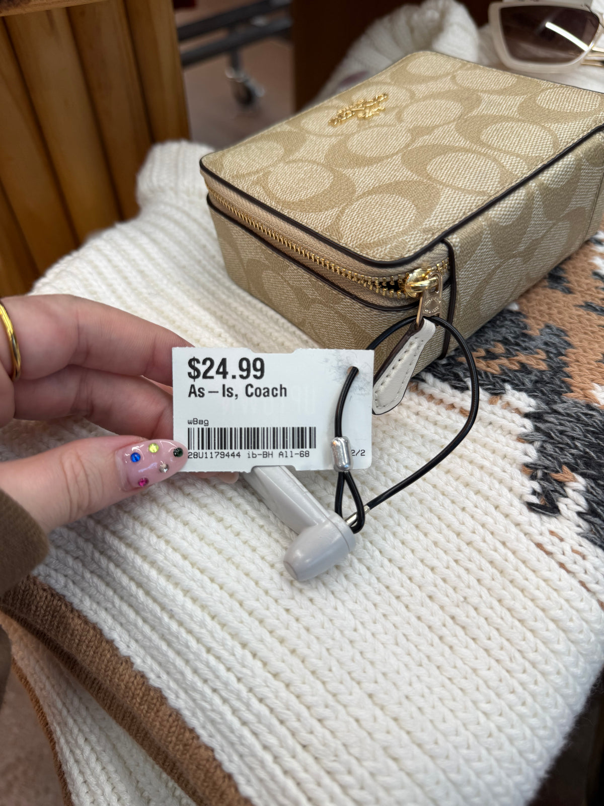 Coach monogram jewelry box