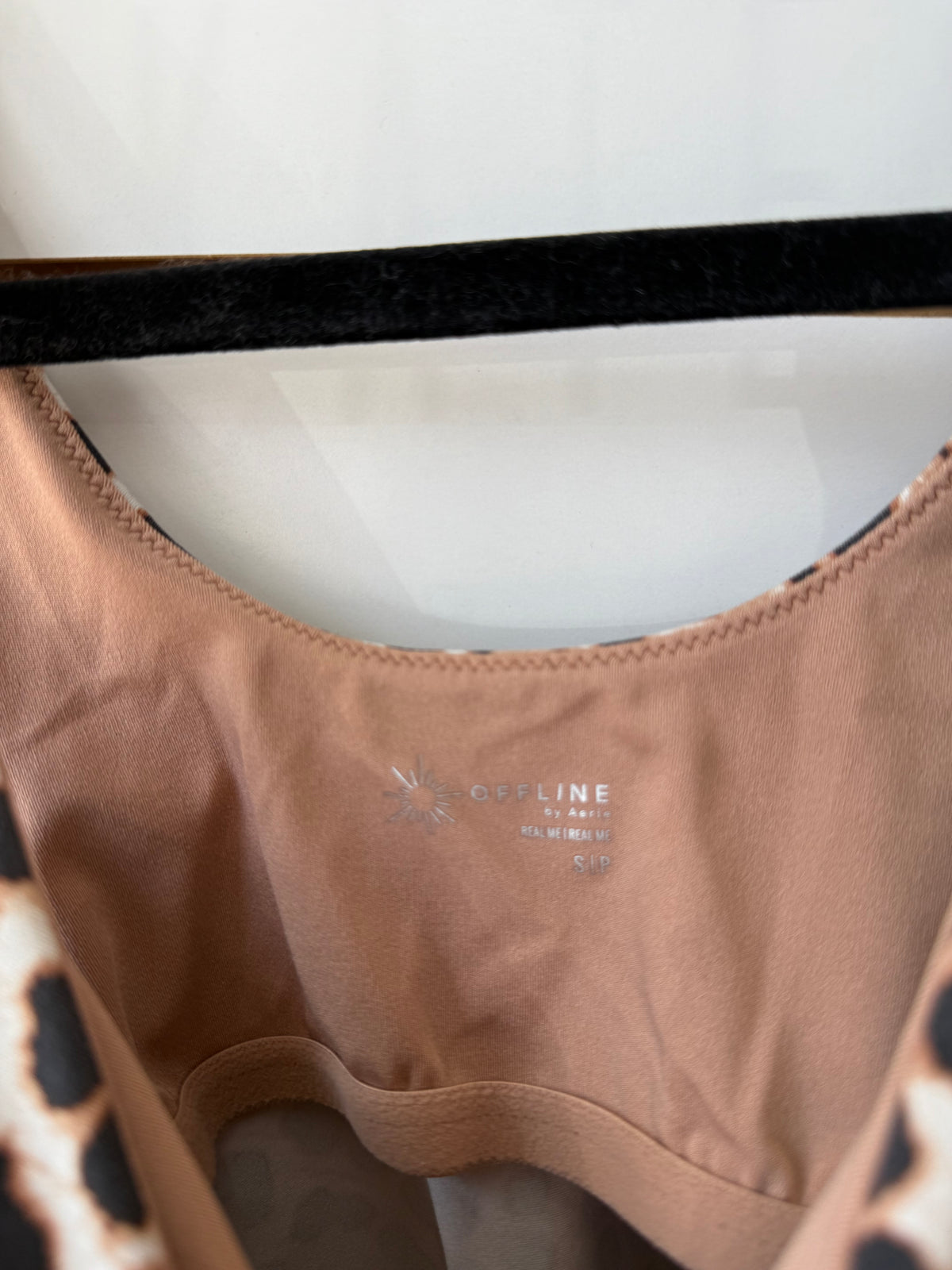 Aerie leopard cheetah tank sports bra size small