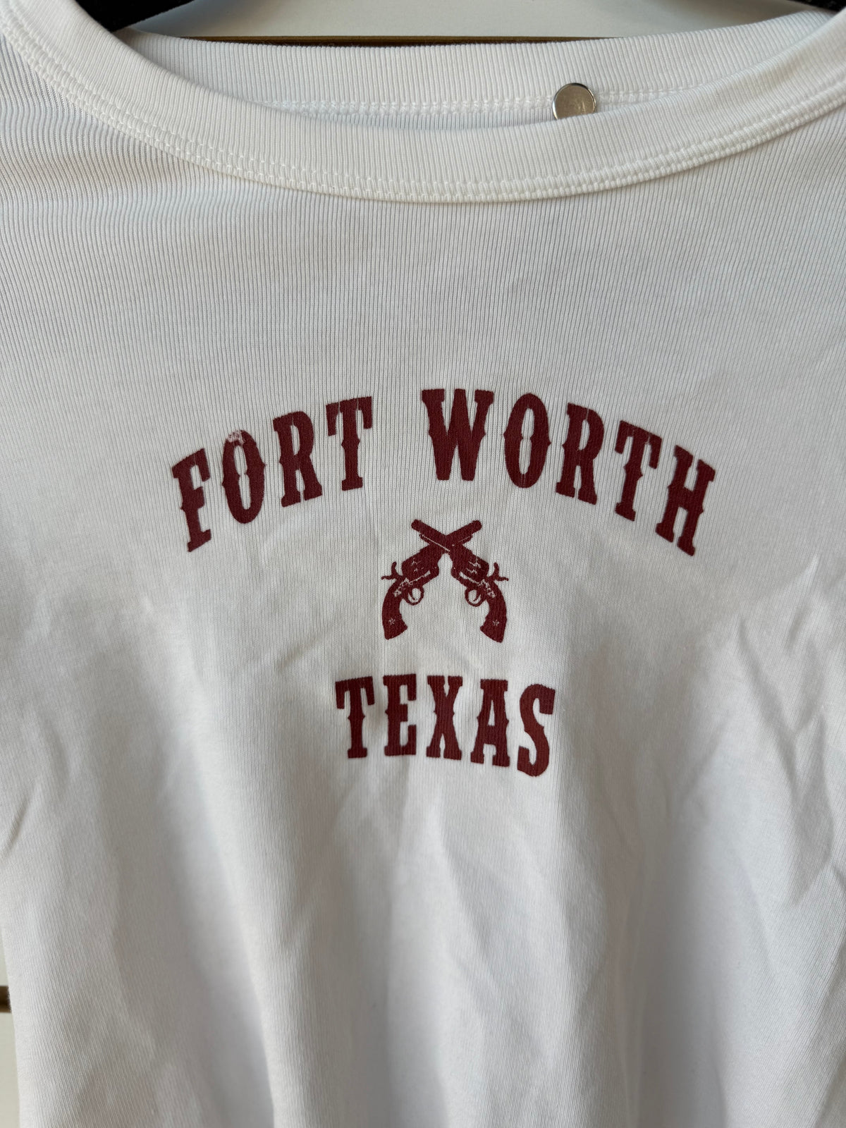 John Galt Fort Worth baby tee (one size)