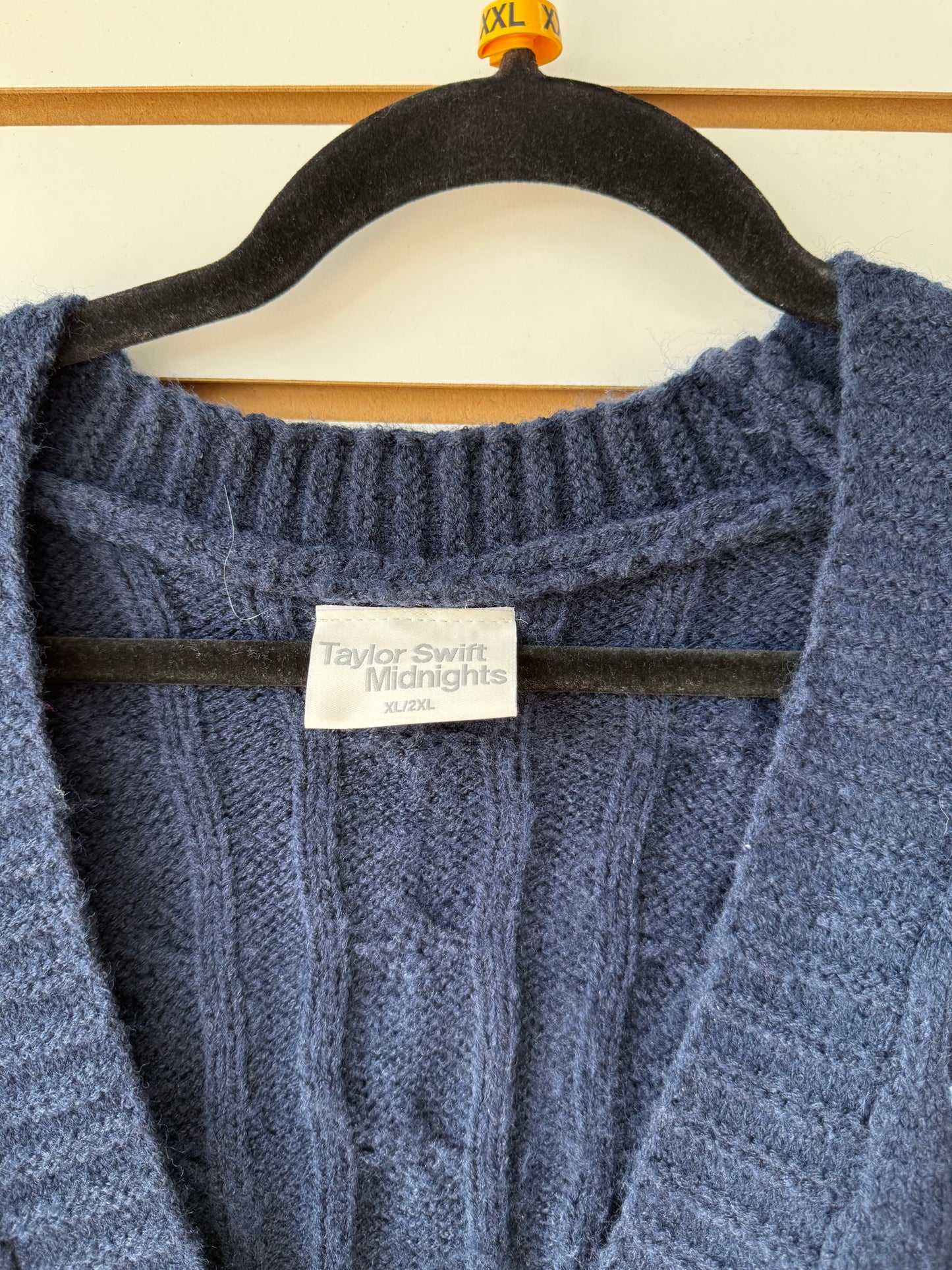 Taylor Swift Midnights navy blue cardigan size XL/XXL