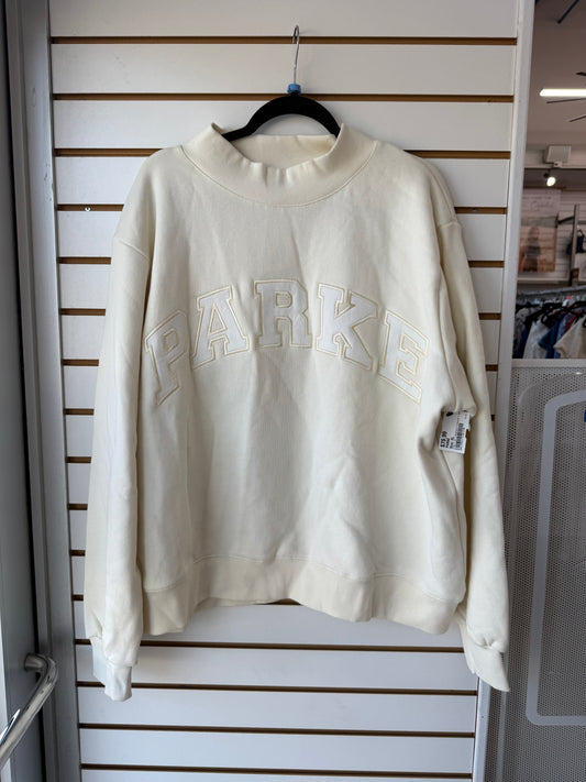 Parke cream mock neck size L/XL