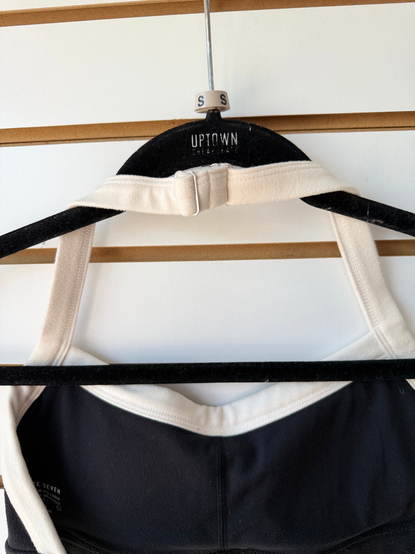 Revolve 437 halter sports bra size small (shows some wear on material)