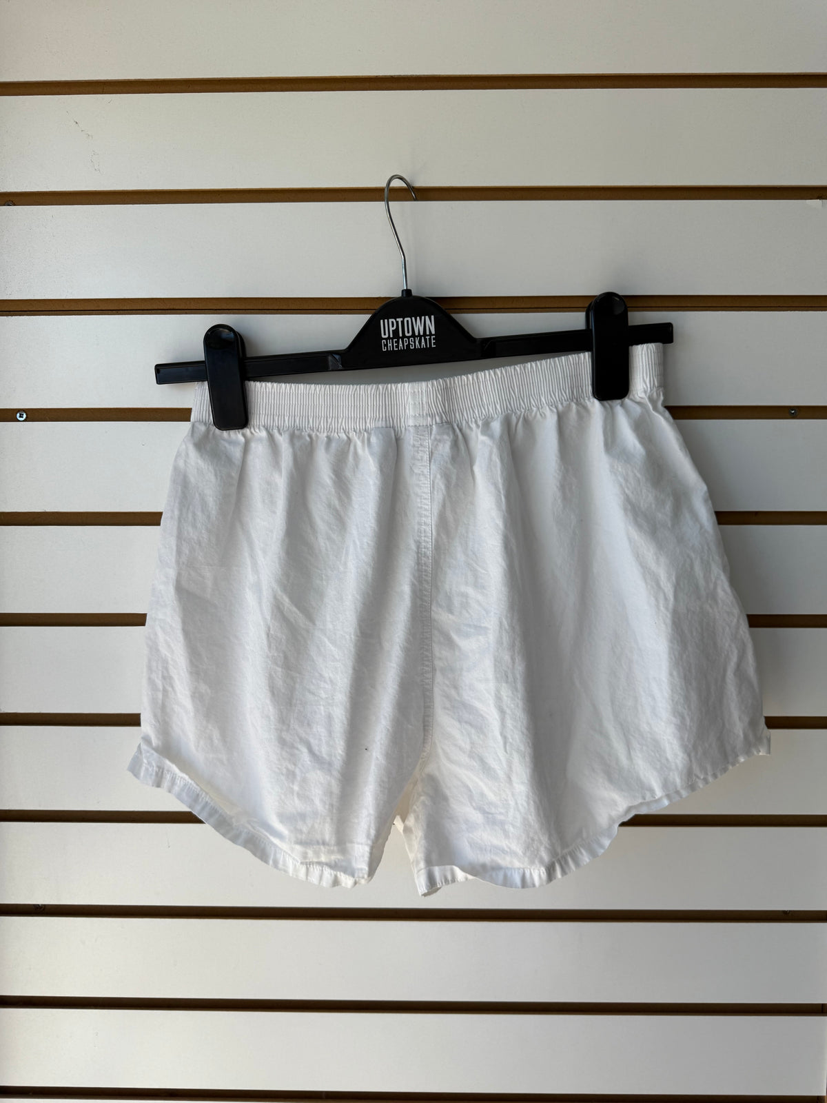 TNA Aritzia white boxer shorts size small