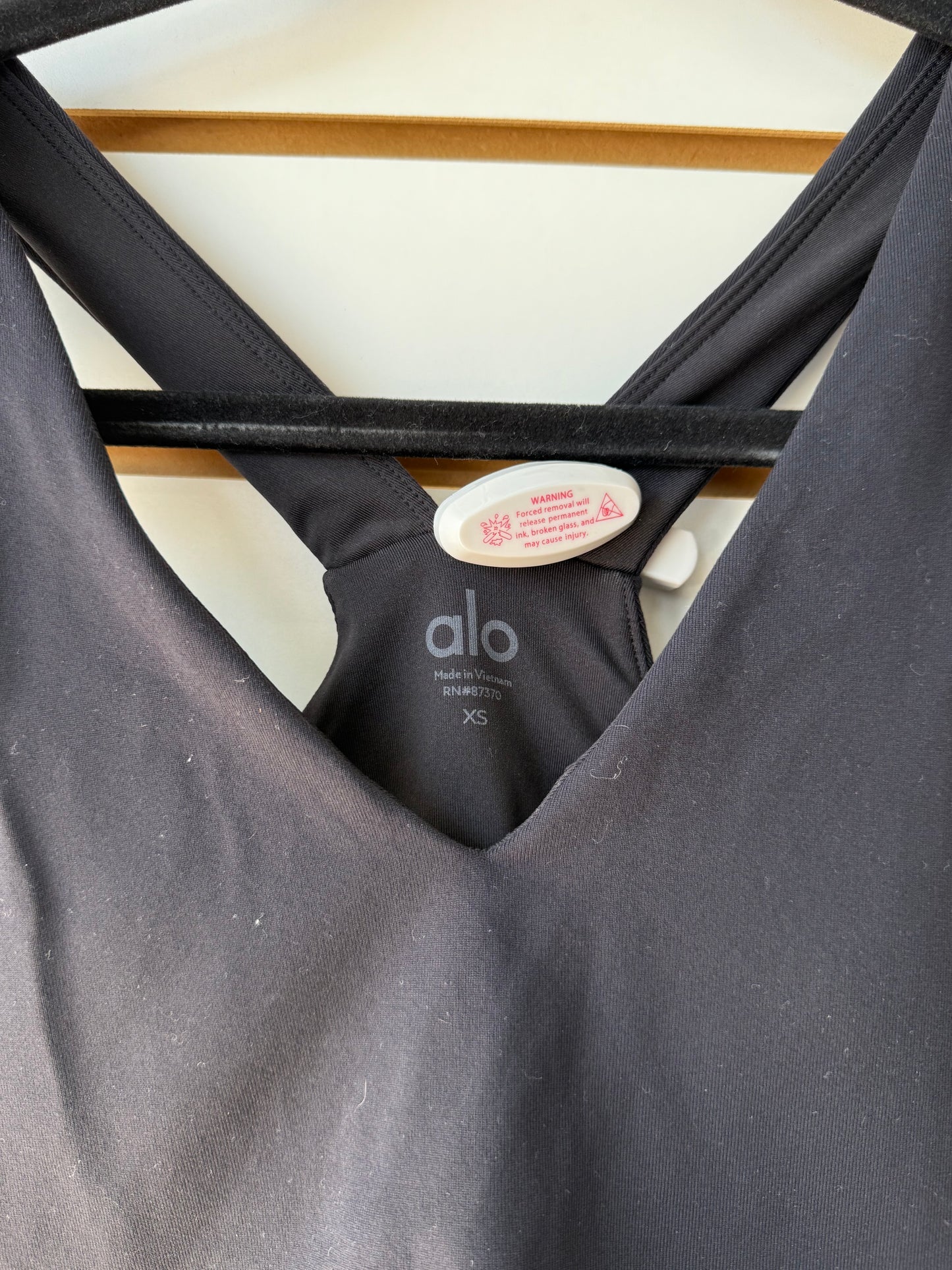 ALO Yoga black Real sports bra size XS