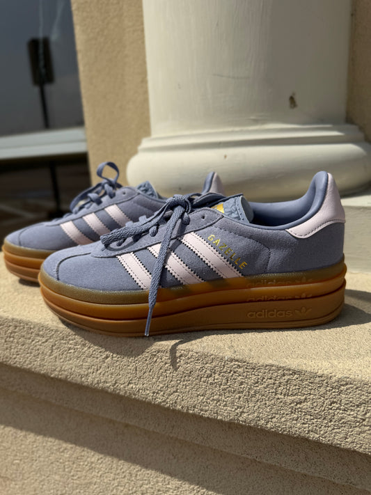 Adidas gazelle purple/pink/brown size 4.5 girls (fits like women’s 6)