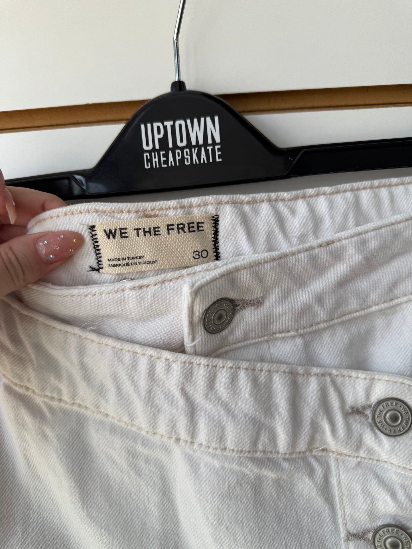 NWT Free People Wynne white skirt size 30
