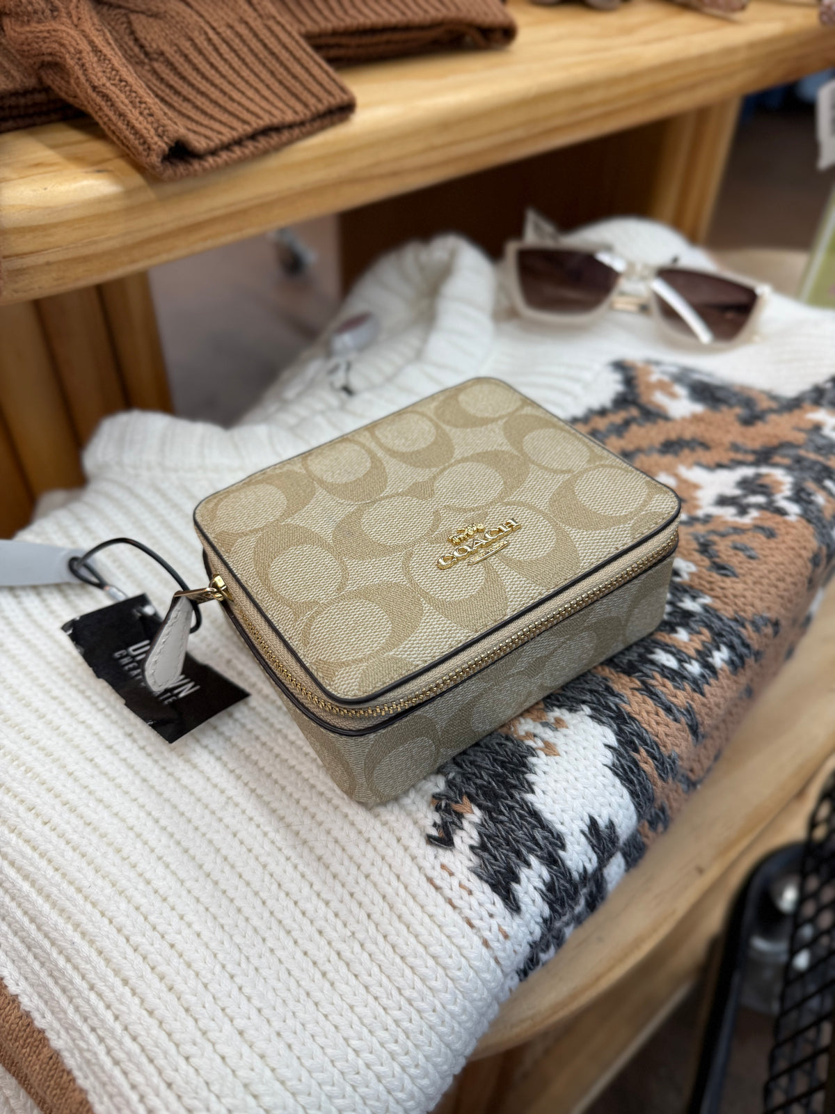 Coach monogram jewelry box