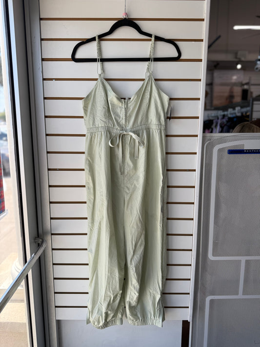 Free People Movement Down to Earth light green jumpsuit size medium