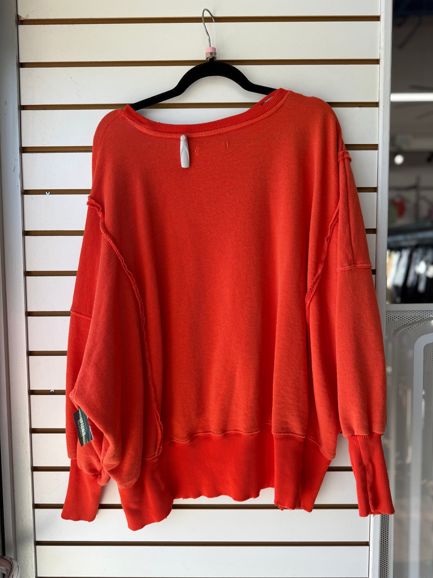 We the Free red/orange oversized pullover size small