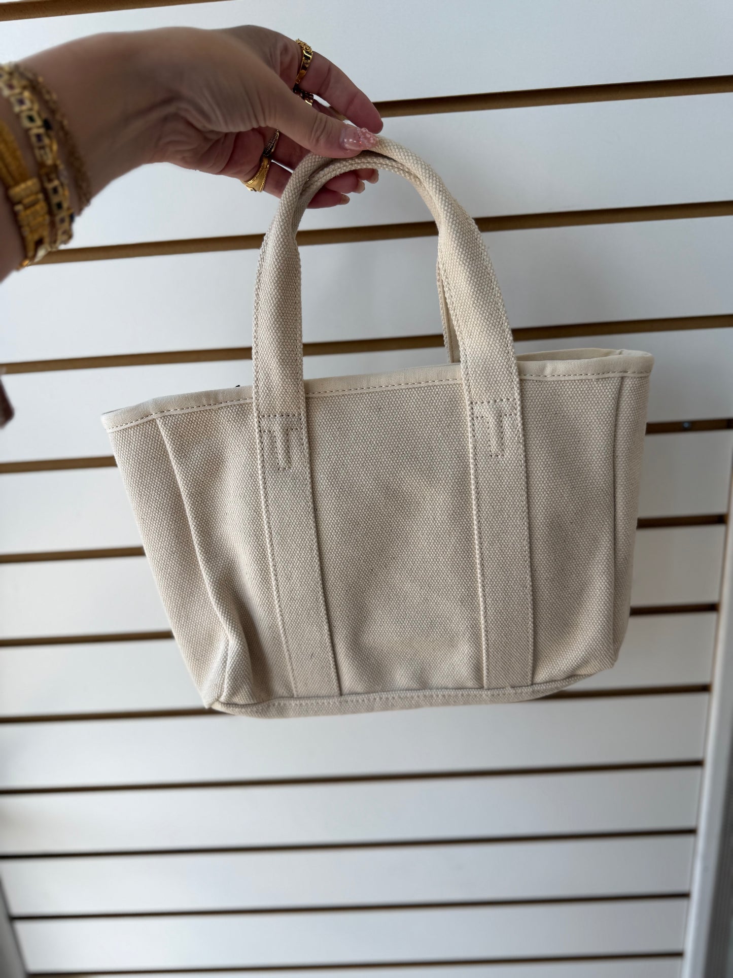 Tory Burch mini canvas tote