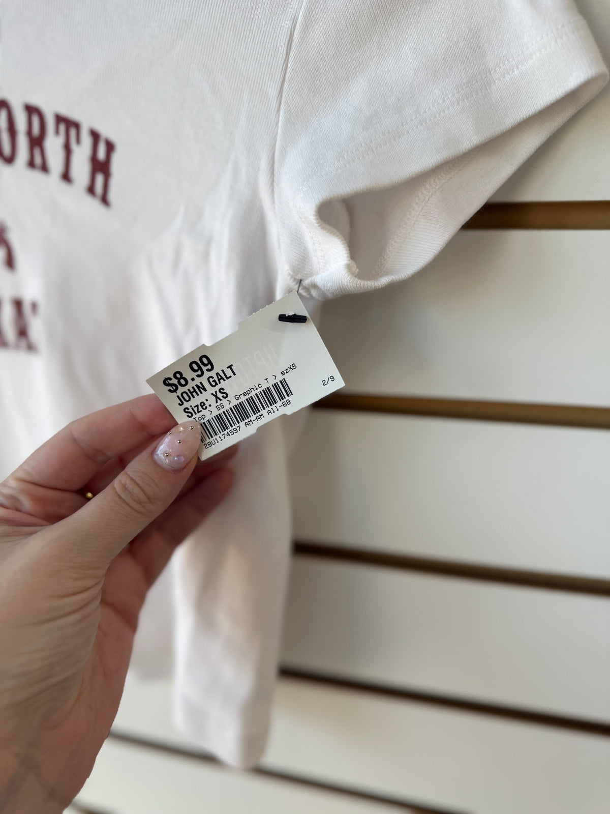 John Galt Fort Worth baby tee (one size)