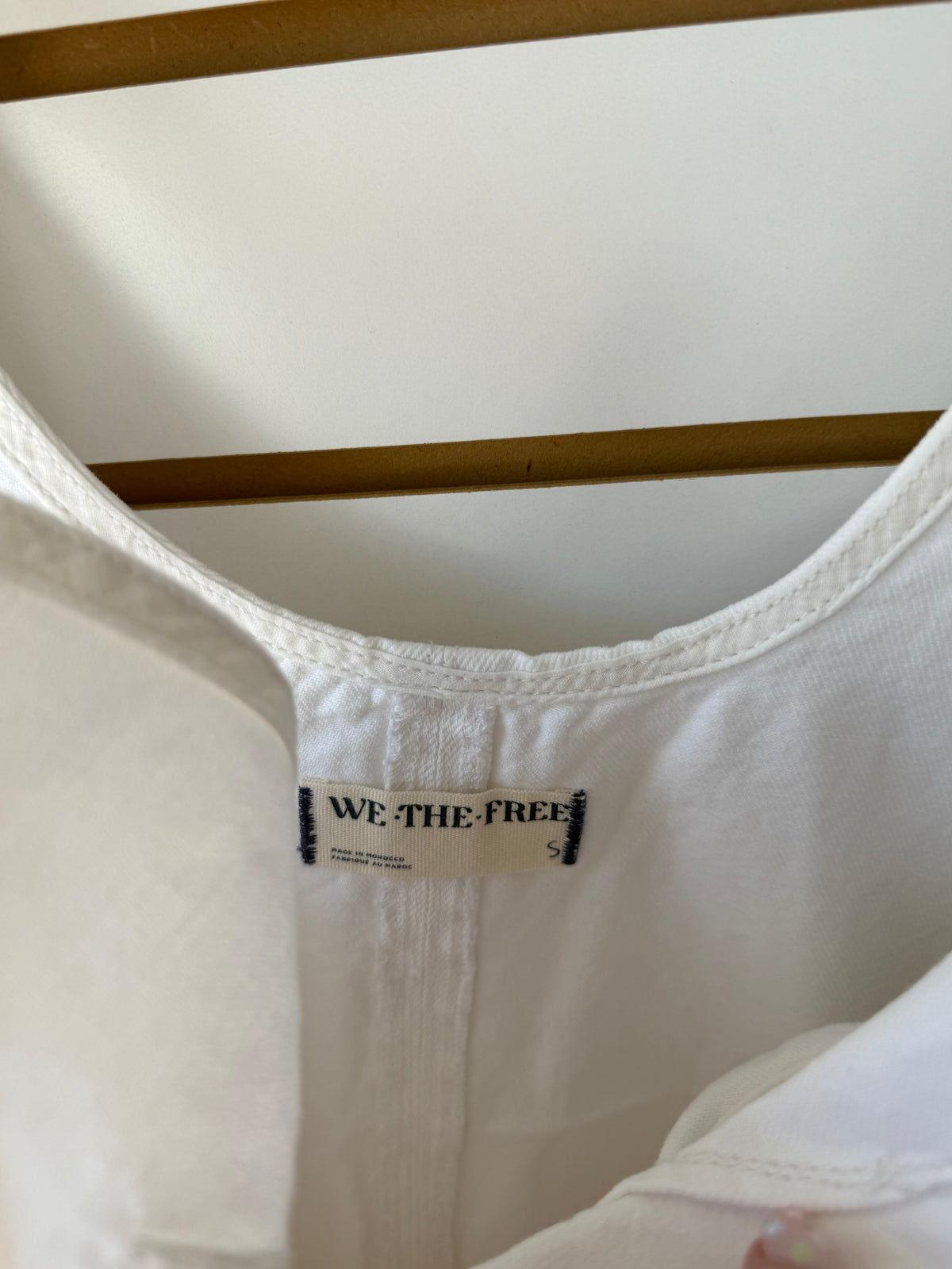 We the Free high roller shortall white size small