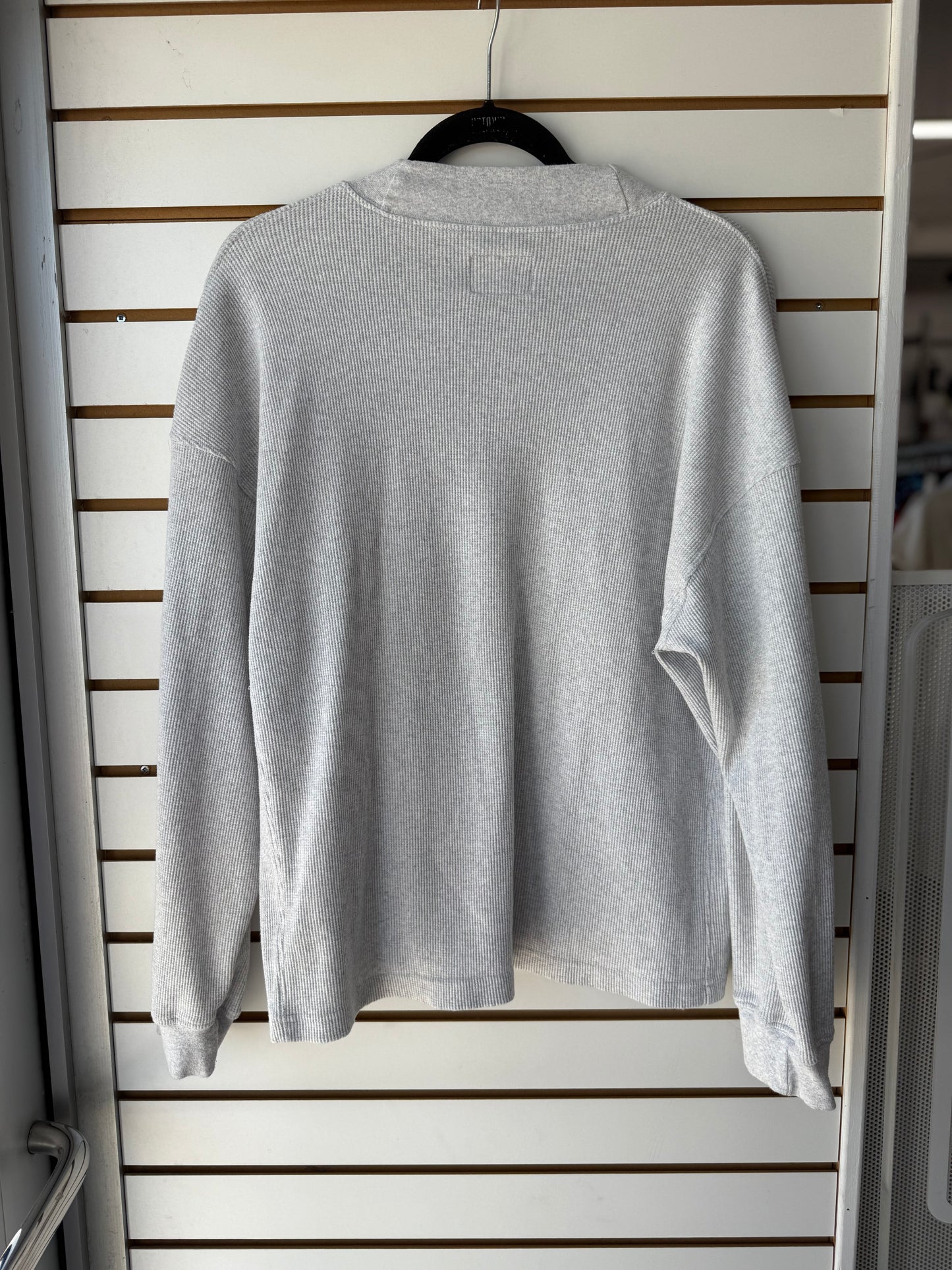 Daily Drills long sleeve gray waffle knit size XS/S