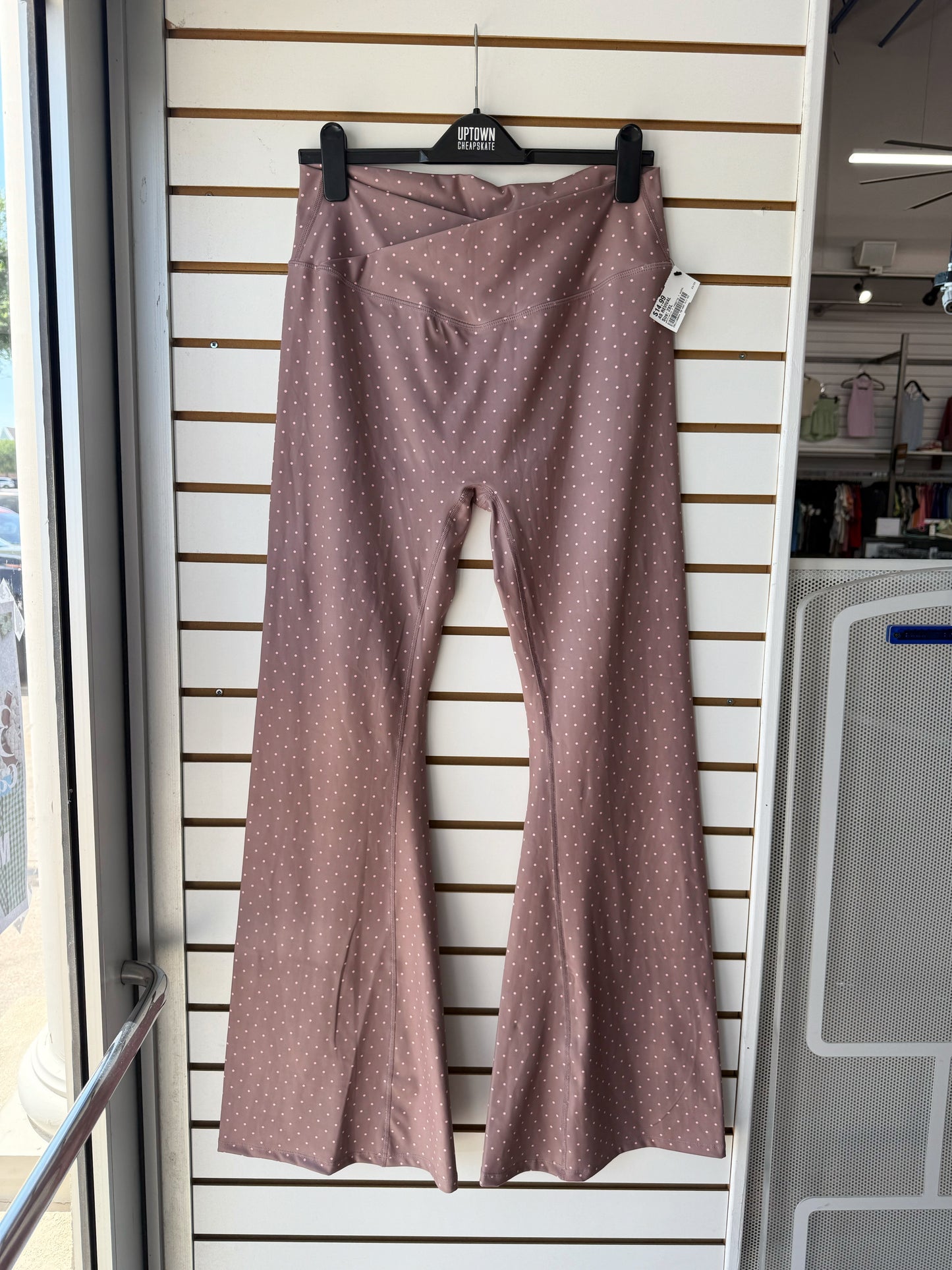 Altar’d State as revival polka dot flare athletic pants sz XXL