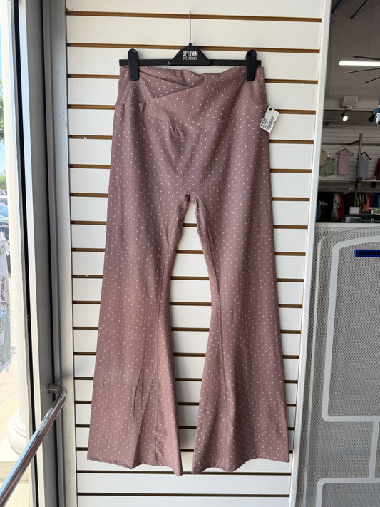 Altar’d State as revival polka dot flare athletic pants sz XXL