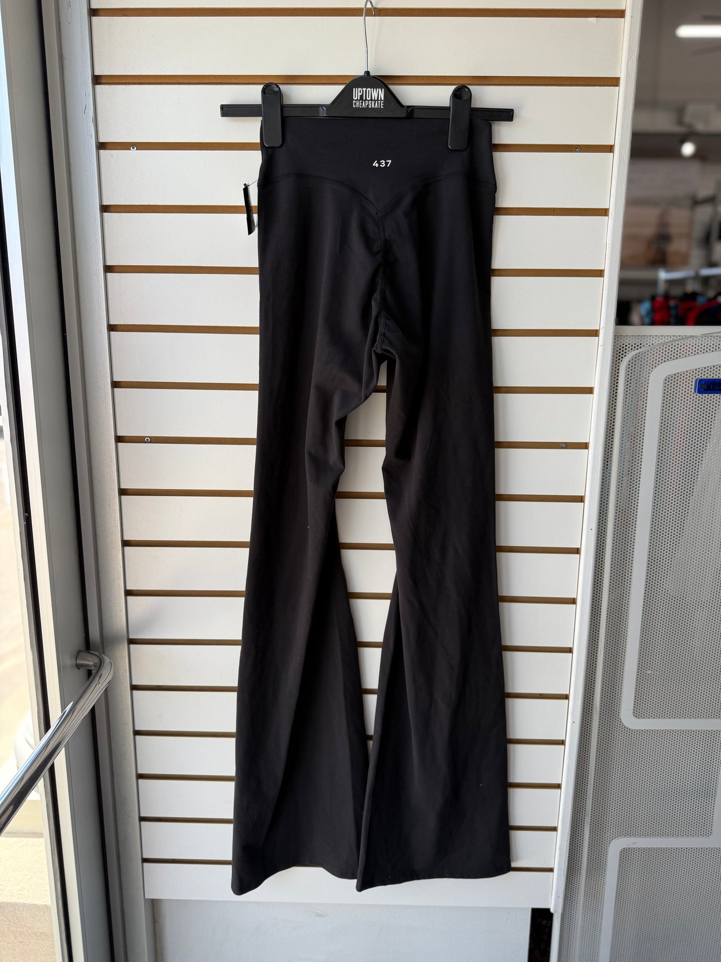 Revolve 437 black flare leggings size medium