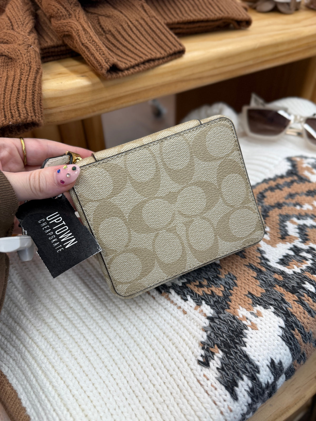 Coach monogram jewelry box