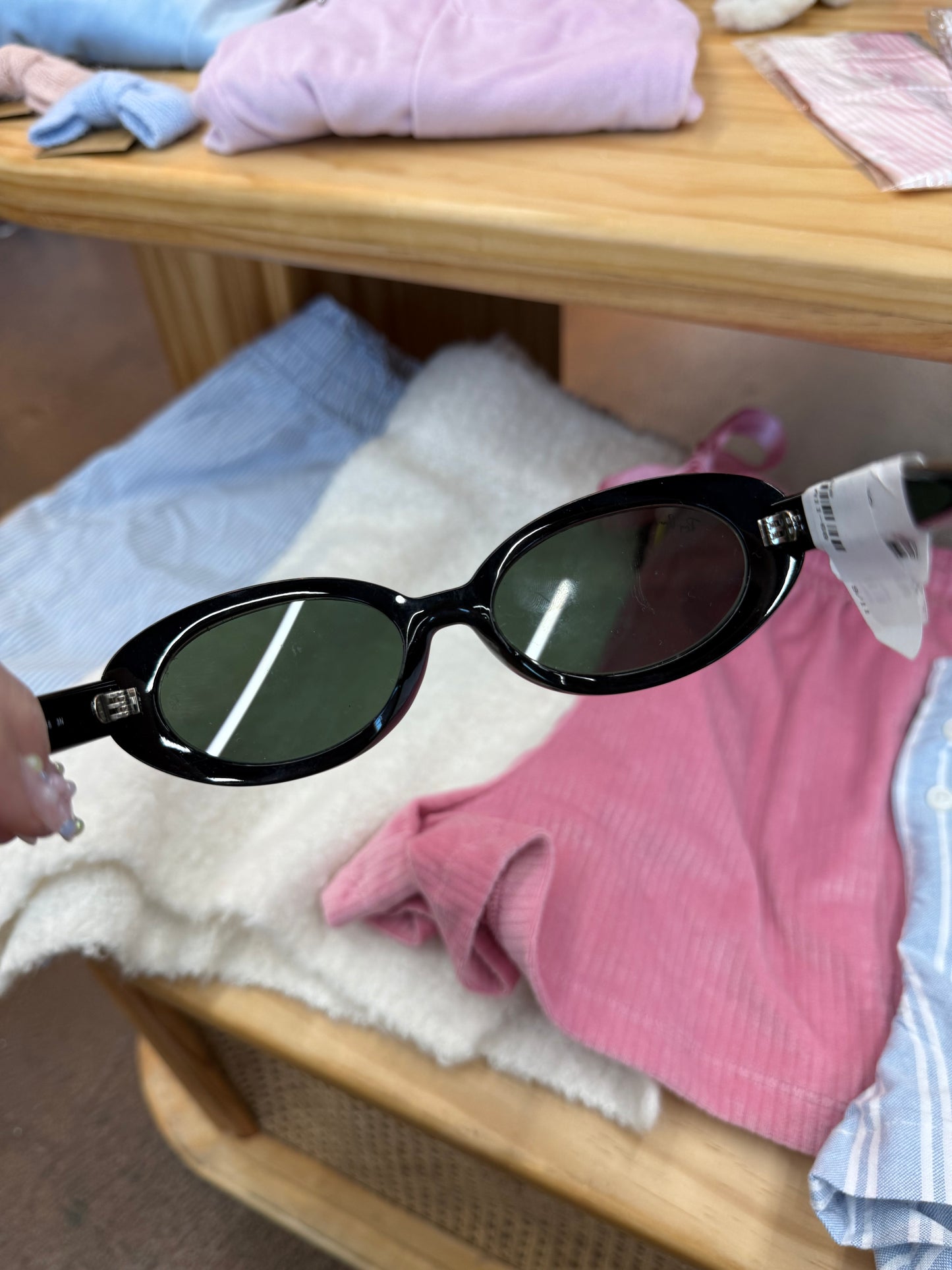Ray-ban black oval sunglasses