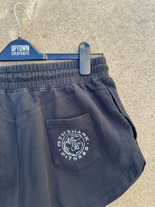 (RESERVE FOR JUANITA) gymshark black shorts (XS)