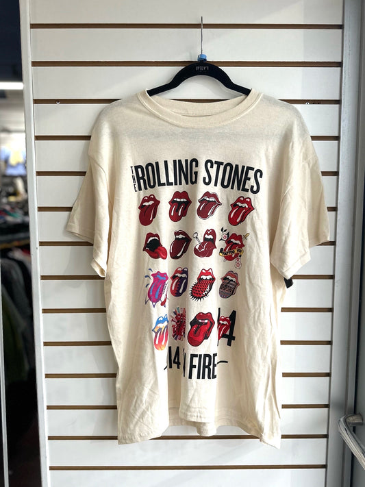 The Rolling Stones 14 on Fire tour tee sz Large