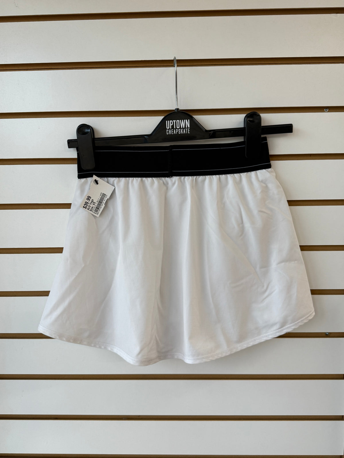 ALO Yoga white match point tennis skirt (no tag, size XS)