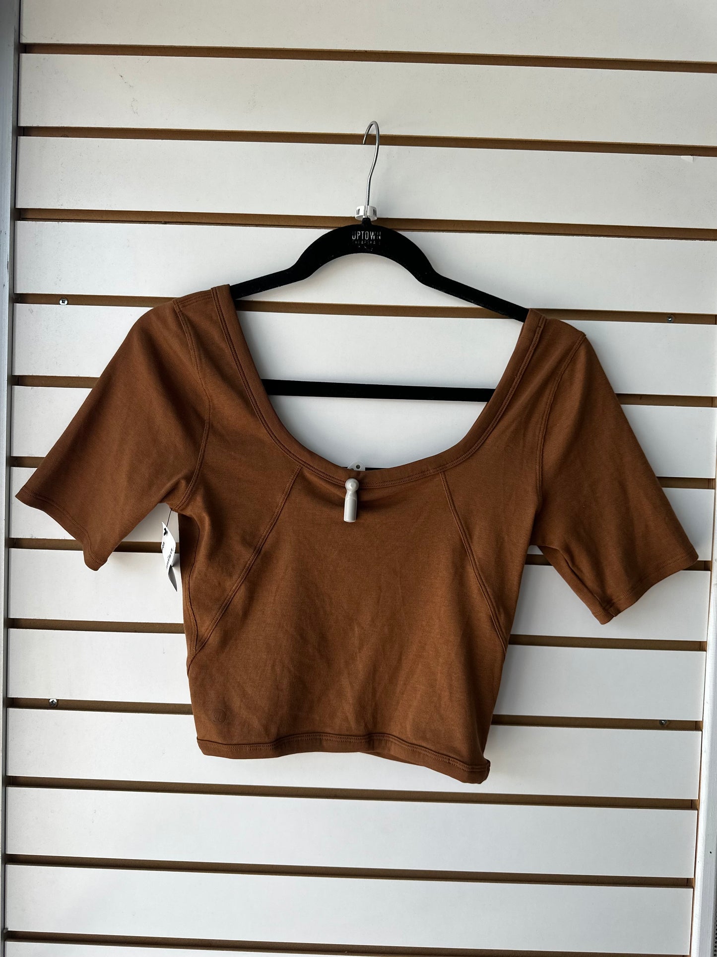 Lululemon brown crop tee size 6