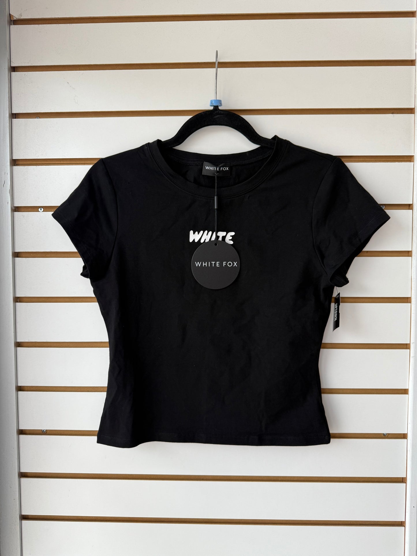 NWT White Fox break the records baby tee size large