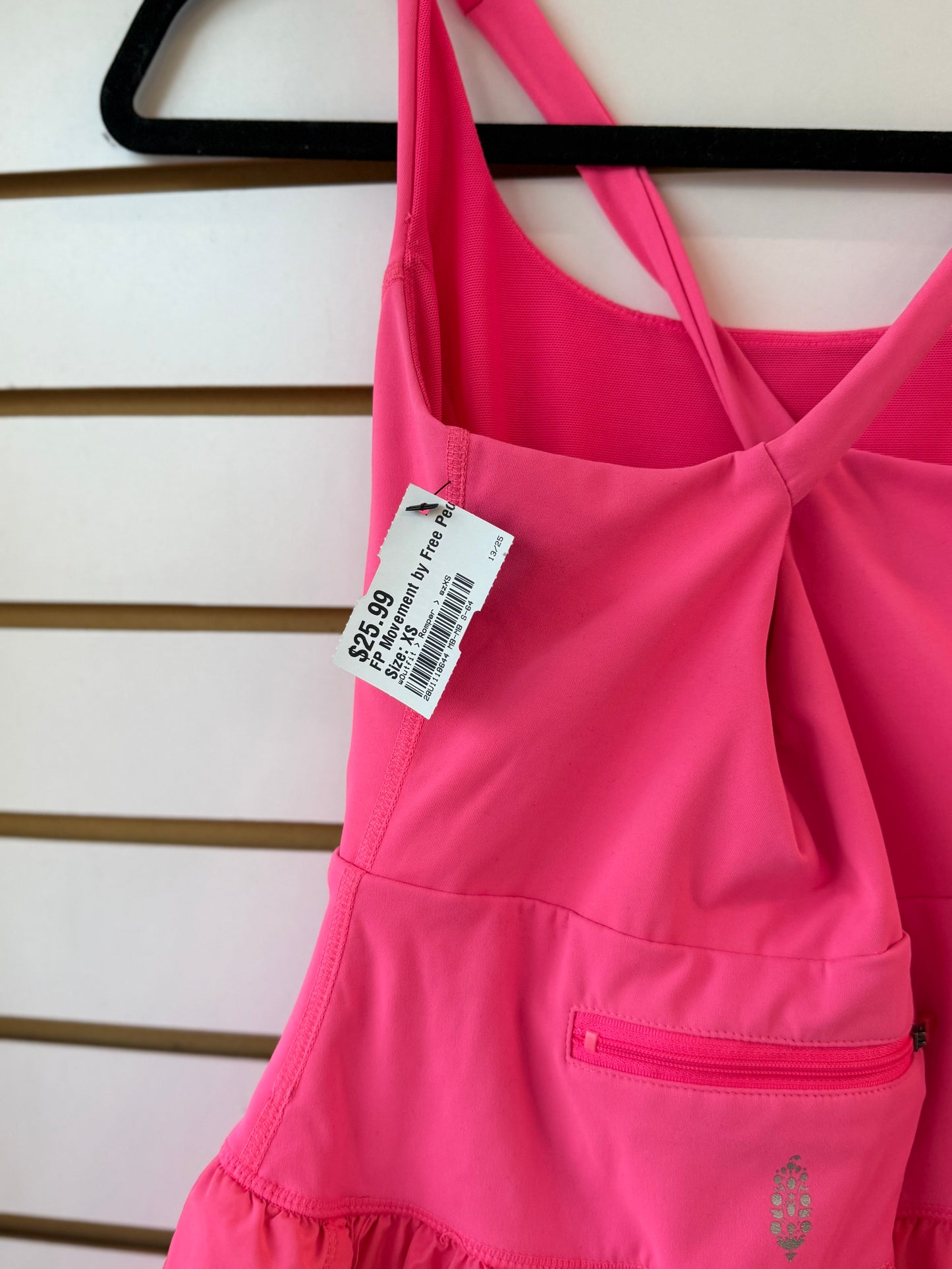 Free People Movement Righteous Runsie pink romper size XS