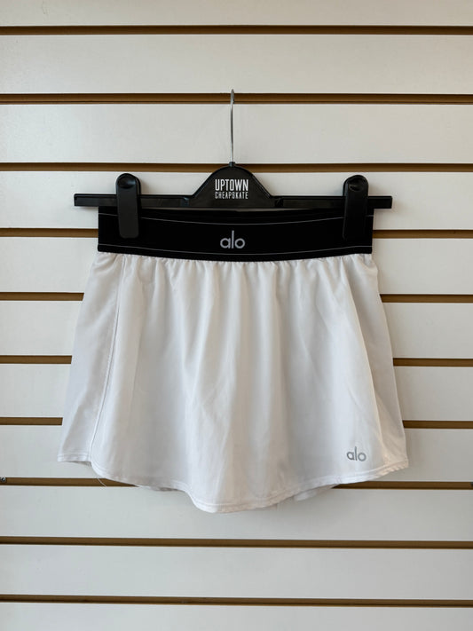 ALO Yoga white match point tennis skirt (no tag, size XS)