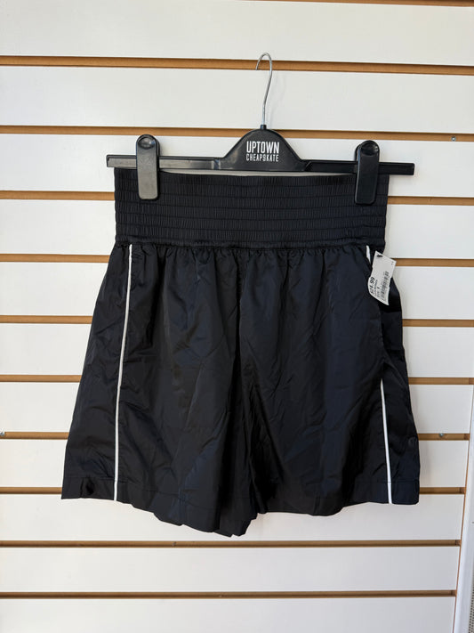 Lululemon black stretch satin shorts size S