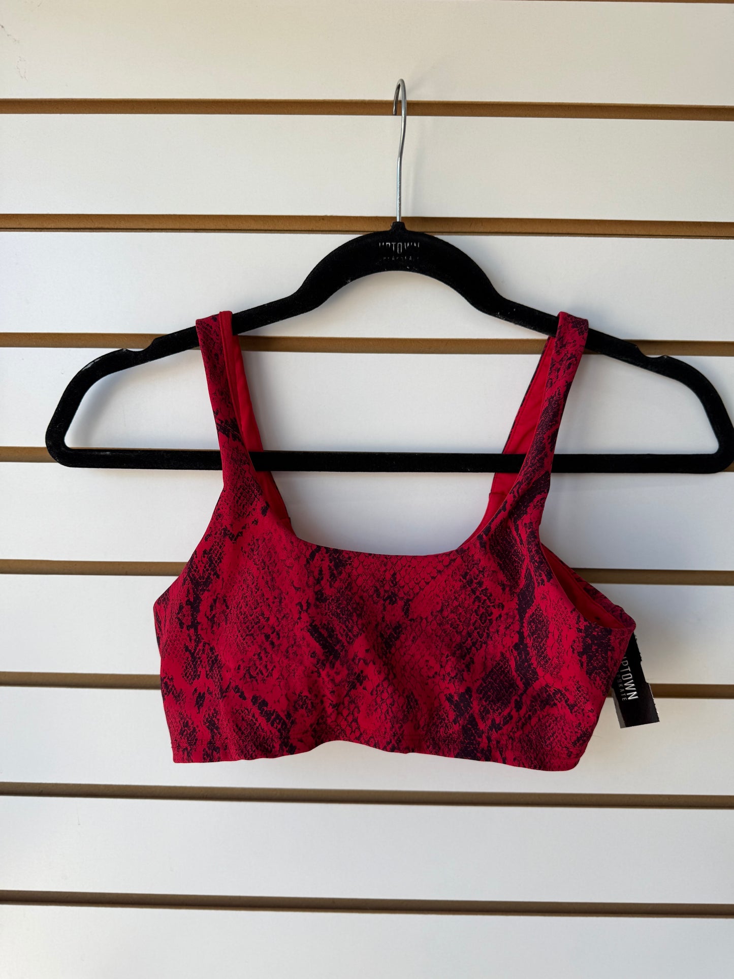 ALO Yoga red snake print sports bra size XS