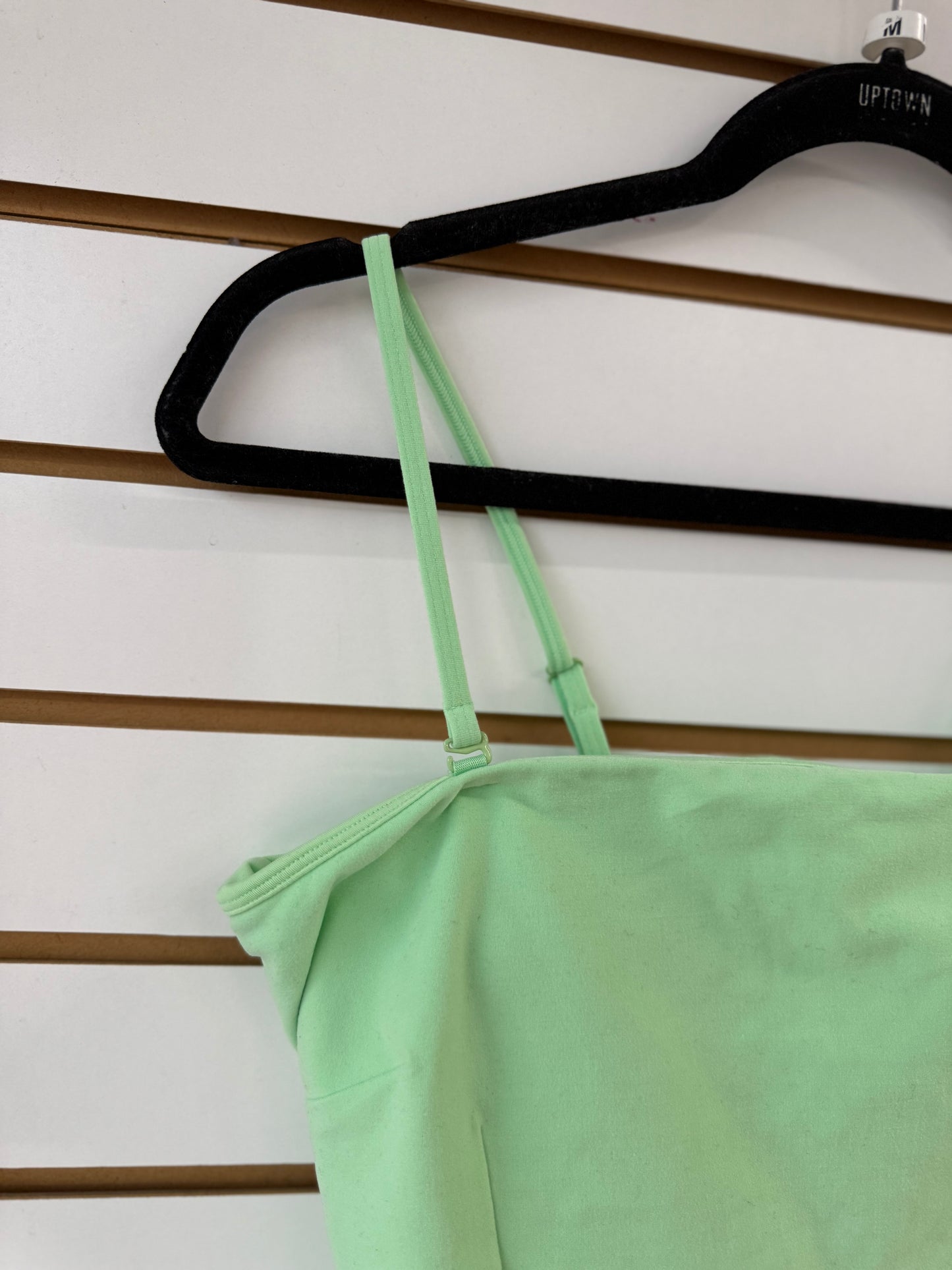ALO Yoga alosoft green convertible sun-kissed bandeau size medium (small spots on front)